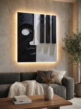 Piano face Wall art