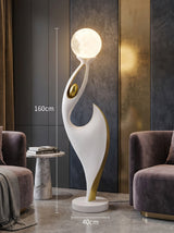 Dancing lady with the moon